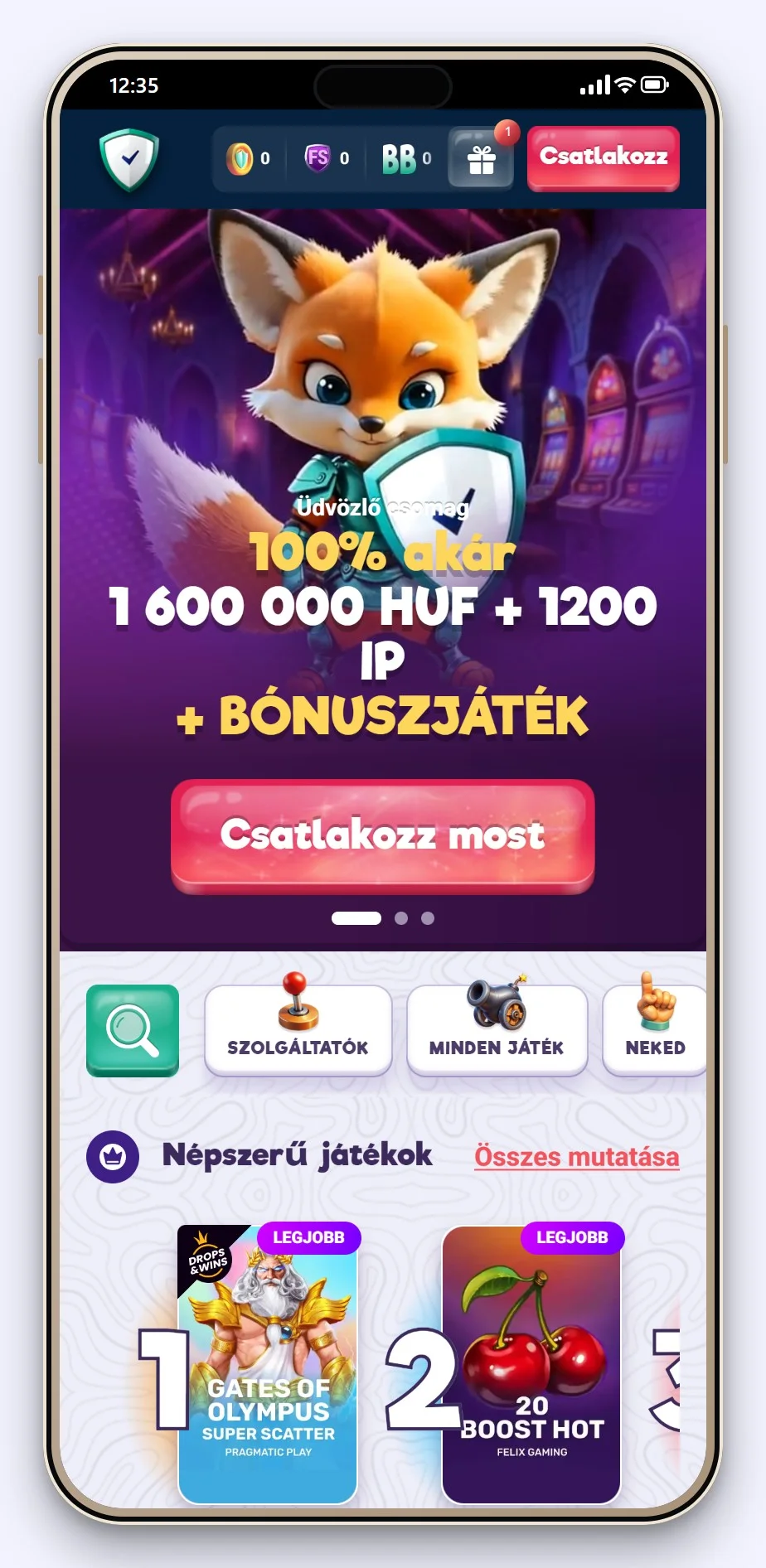 google pay online kaszinók magyar: SafeCasino mobilos oldala