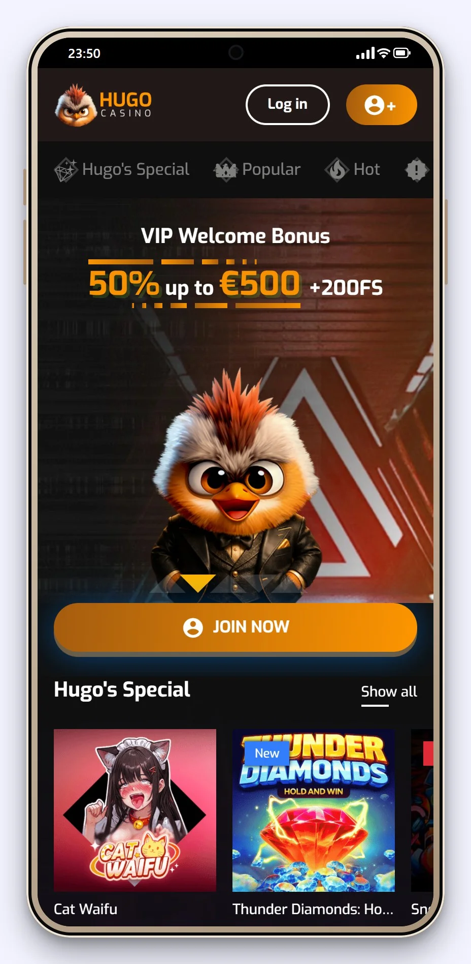 casino google pay: Hugo Casino i mobilen