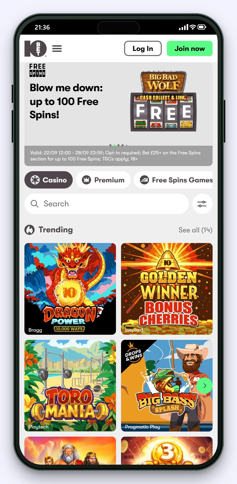 online casino google pay: 10bet lobby on a phone